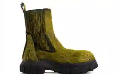 Rick Owens DRKSHDW Chelsea Boots Green