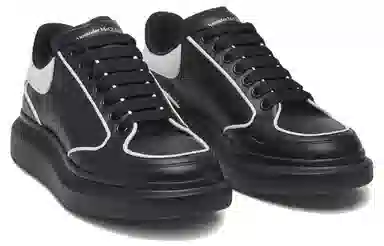 Alexander McQueen Low Top Leather Sneakers Black