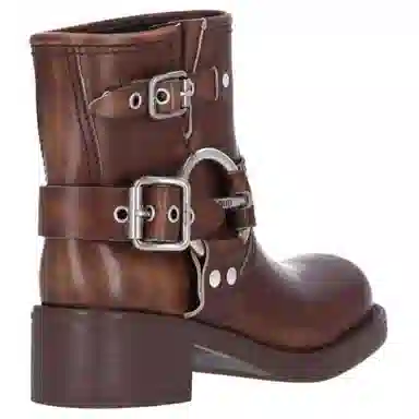 Miu Miu Brown Ankle Boots