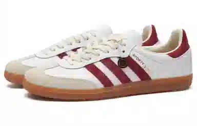 SPORTY & RICH x adidas Samba White Red