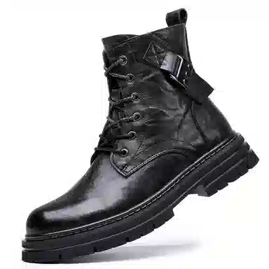 BEIDOUNIAO Martin Boots Black