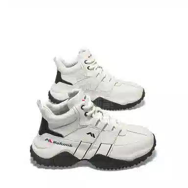 哥仑步 厚底百搭 中帮 生活休闲鞋 男款 白