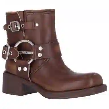 Miu Miu Brown Ankle Boots
