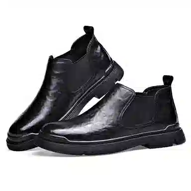 卡奇奥蒂 二层牛皮 防滑耐磨 时尚百搭 及踝 切尔西靴 男款