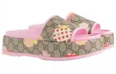 Gucci Platform Slide Sandal Light Brown