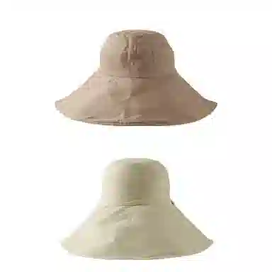 艾佳微 户外游玩登山运动通勤大帽檐双面可带帽子夏日遮阳帽防晒帽韩版时尚百搭防紫外线太阳帽子 棉 渔夫帽 男女同款情侣款