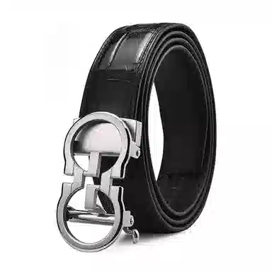 CALOWE KOLEVN Crocodile Leather Belt 3.5CM