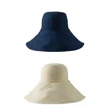 艾佳微 户外游玩登山运动通勤大帽檐双面可带帽子夏日遮阳帽防晒帽韩版时尚百搭防紫外线太阳帽子 棉 渔夫帽 男女同款情侣款