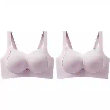 欧迪芬 超薄透气亲肤柔软美背上托聚拢防下垂无痕收副乳聚拢显瘦文胸 女款 组合装