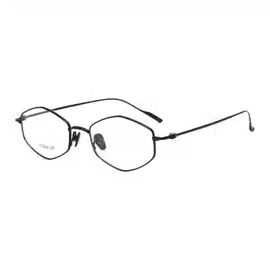 小罗弟 多边形眼镜 纯钛 蝶形 光学镜架 女款