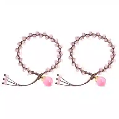 希遇 桃青蜜语 新中式国潮轻奢 小众创意设计 日常百搭 琉璃 手串 男女同款情侣款