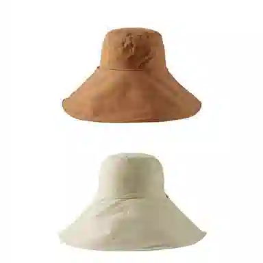 艾佳微 户外游玩登山运动通勤大帽檐双面可带帽子夏日遮阳帽防晒帽韩版时尚百搭防紫外线太阳帽子 棉 渔夫帽 男女同款情侣款