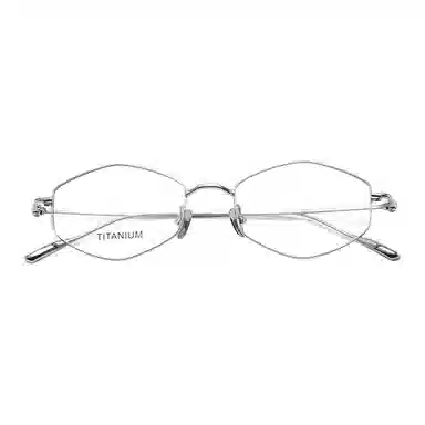 小罗弟 多边形眼镜 纯钛 蝶形 光学镜架 女款