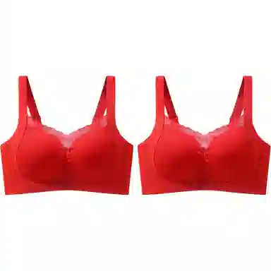 欧迪芬 超薄透气亲肤柔软美背上托聚拢防下垂无痕收副乳聚拢显瘦文胸 女款 组合装