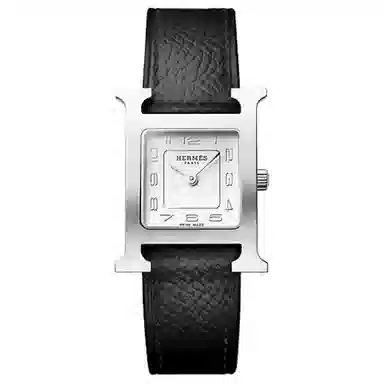 Hermes Quartz Watch 25x21mm White Dial