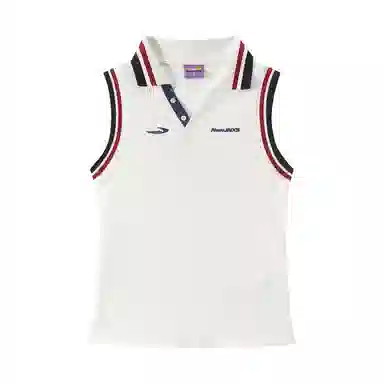 Mr. Jiangnan Vintage Stripe Logo Tank Top