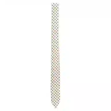 山一丸 原创治愈系熊猫长飘带窄造型绑包编发领巾 丝巾 女款