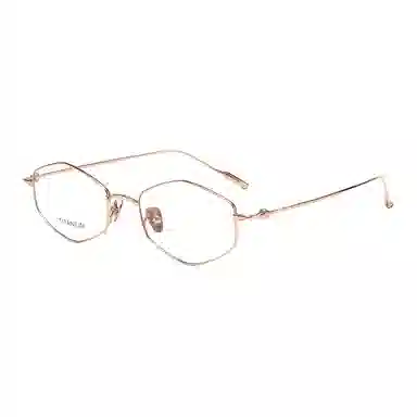 小罗弟 多边形眼镜 纯钛 蝶形 光学镜架 女款