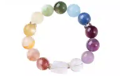 石头记 多宝紫 红胶花黄胶花手饰 情绪稳定 八方来财 时来运转 转运配饰 时尚百搭 礼盒款天然 多色水晶 手串 男女同款情侣款