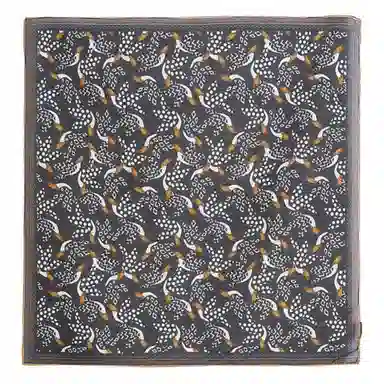 山一丸 春夏灰绿色清新有机棉中方时尚巾  丝巾 女款