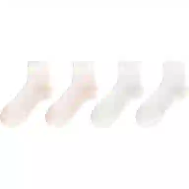 十三日季 镂空网眼夏季纯色简约中筒袜 女款