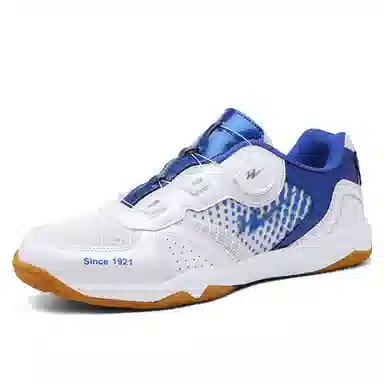 双星 减震防滑 低帮 乒乓球 羽毛球鞋 男女同款 白蓝