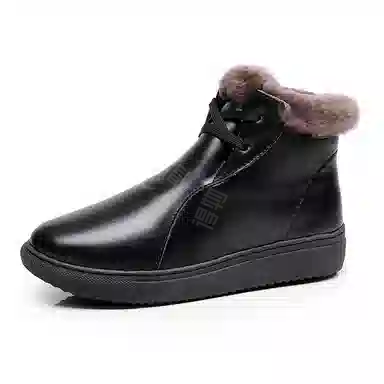 果洛菲 牛皮 加绒保暖防水耐磨 短靴 男女同款