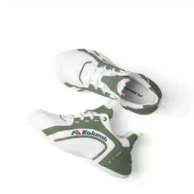 哥仑步 时尚休闲 厚底舒适 低帮 户外功能鞋 男款 白绿色