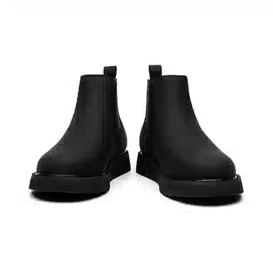 卡奇奥蒂 超纤皮 英伦时尚 舒适百搭 厚底防滑 短筒 切尔西 男款 黑色