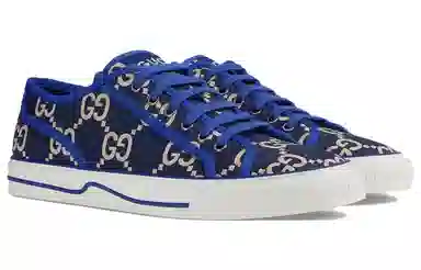 GUCCI Tennis 1977 Low Top Blue