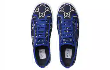 GUCCI Tennis 1977 Low Top Blue