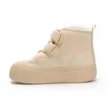 尊儿 合成革 时尚休闲 短中筒 雪地靴 男女同款