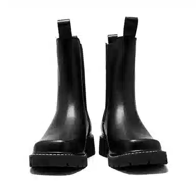 卡奇奥蒂 超纤皮 英伦时尚 高筒 切尔西靴 男款