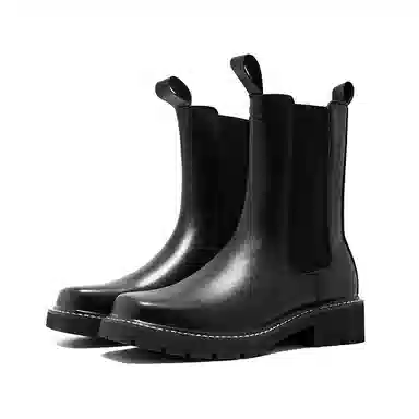 卡奇奥蒂 超纤皮 英伦时尚 高筒 切尔西靴 男款