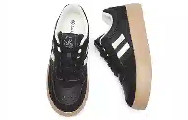 拉夏贝尔 合成革 百搭舒适 增高轻便 低帮 板鞋 女款