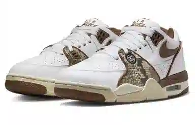 Stussy x Nike Air Flight 89 "White and Pecan"