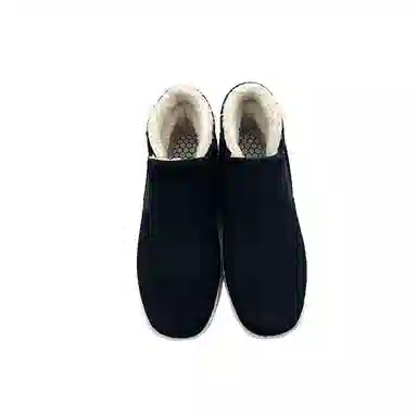 内联升 灯芯绒 保暖日常 短靴 男款 黑色