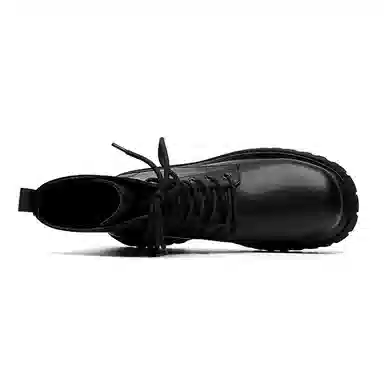 健休 简约 中筒 马丁靴 男女同款 黑色