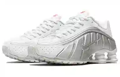 Nike Shox R4 "White and Metallic Silver"