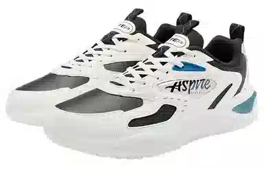 特步 百搭潮流 减震防滑 低帮 生活休闲鞋 男款 黑白