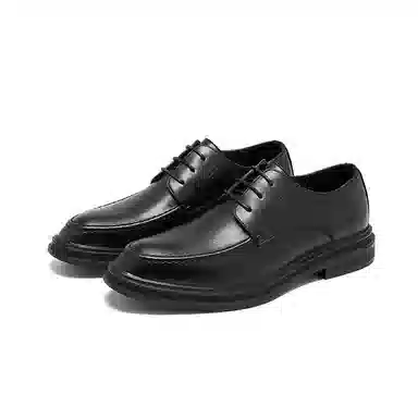卡奇奥蒂 二层牛皮 经典复古简约百搭英伦风 正装皮鞋 男款 黑色