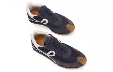 Loewe Low Top Leather Sneakers Blue