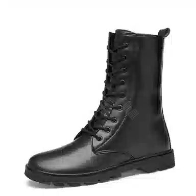 公牛氏邸 牛皮 百搭舒适 复古时尚潮流 短靴 男女同款 黑色