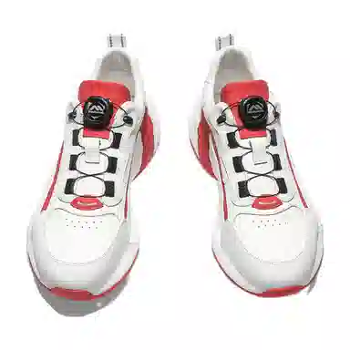 哥仑步 休闲百搭 减震耐磨 低帮 老爹鞋 男款 白红