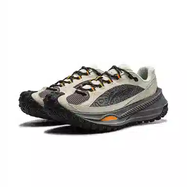 中国李宁 休闲舒适减震耐磨 低帮跑步鞋 男女同款 白灰