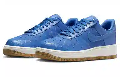 Nike Air Force 1 Blue Ostrich