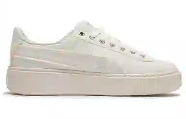 PUMA Basket Platform Fringe Beige