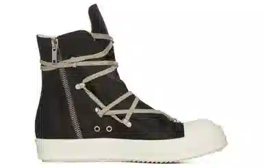 Rick Owens High-Top Sneakers Black