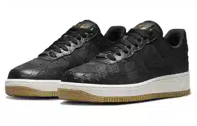 Nike Air Force 1 "Black Ostrich"