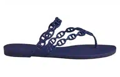 Hermes Flip Flops Blue